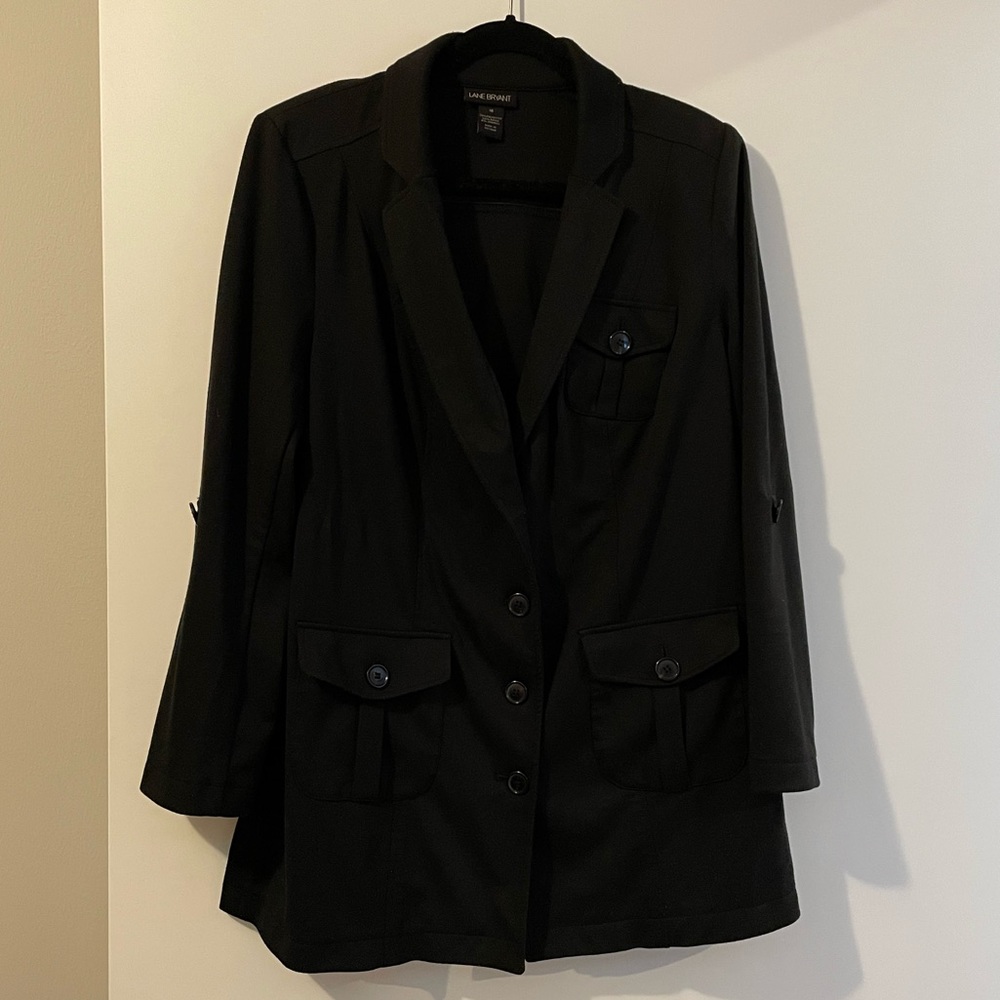 Black Lane Bryant blazer in size 16